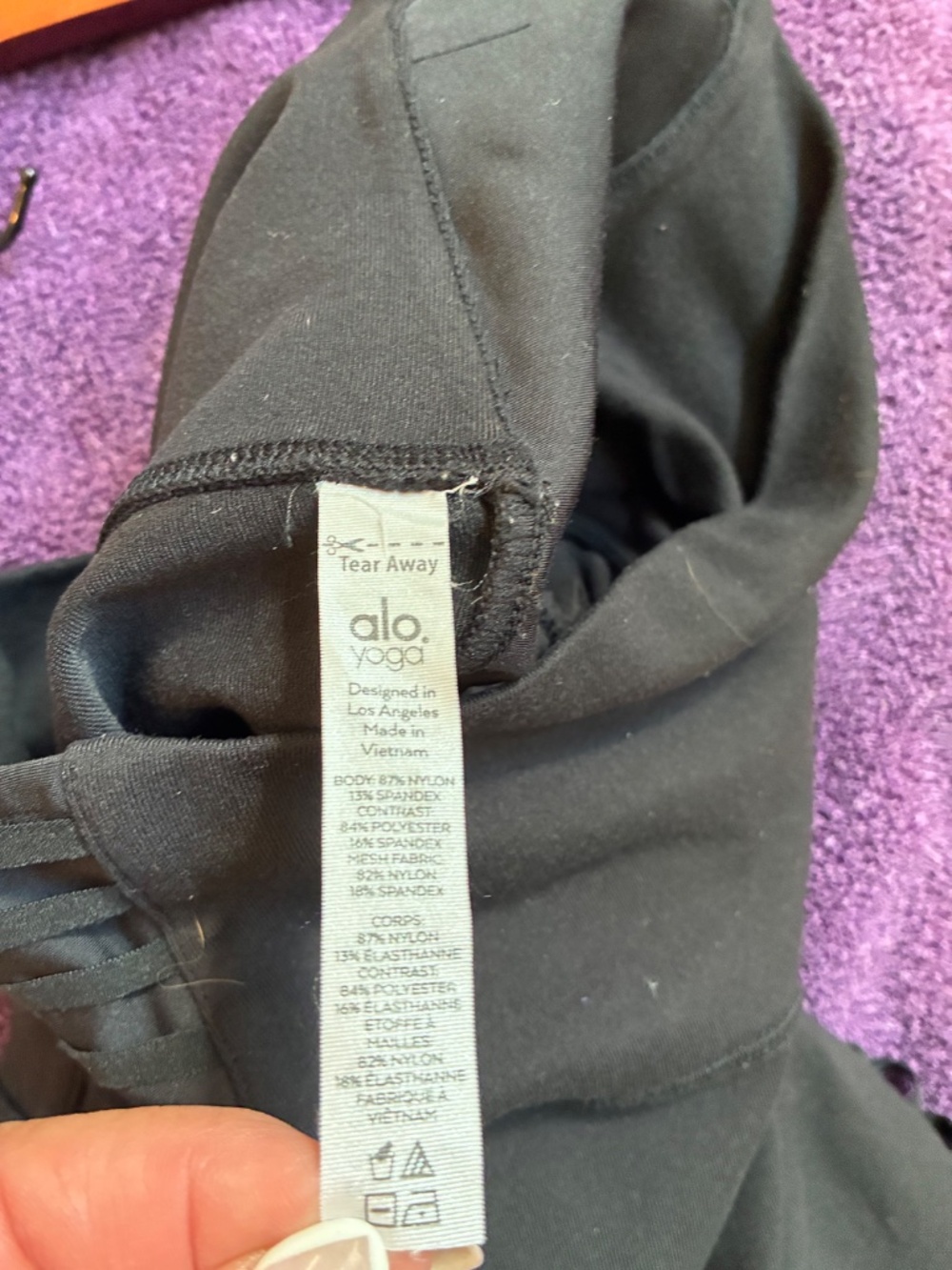 Alo Black Yoga Leggings sz S - Picture 7 of 7